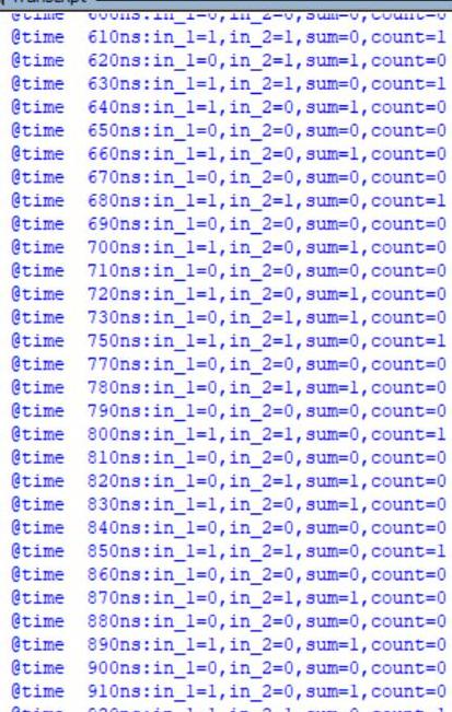 半加器的verilog hdl代码