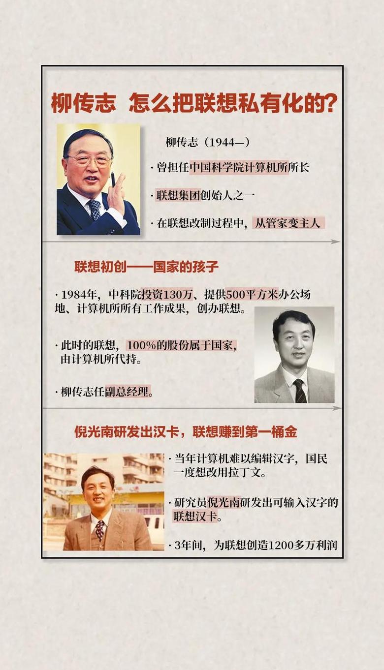 联想总裁柳传志简介