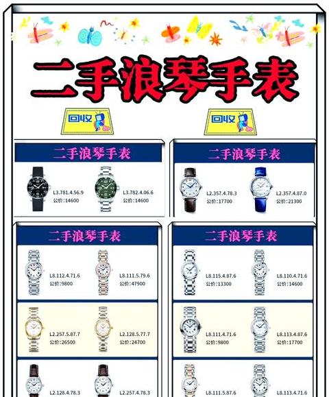 二手旧手表回收价格
